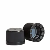 33-360 Tamper Evident Screw Cap, Black