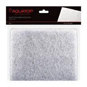 AQUATOP 18"x10" White Aquarium Filter Pad - Premium Poly Fiber Material, FP-1018WH