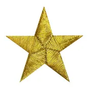 1 5/8” Gold Star Patch