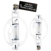 1500 Watt Metal Halide HID Light Bulb - E39 Mogul Base - Clear - 3000K Cool White - 165,000 Lumens - 4000 Hours