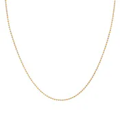 16'' Ball Bead Two Tone Gold 1.5MM