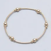 14k Gold Filled Beaded Lux Tube Bracelet