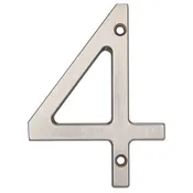 4 In. Contemporary House Number 4