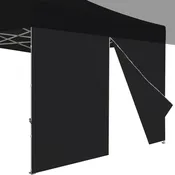10x10 Zipper Sidewall, Black