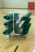 6 Post Volleyball Transport Cart