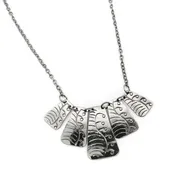 Anju Kashi Antique Silver Embossed Necklace