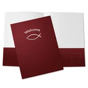 Christian Fish 9" x 12" Church Welcome Folder