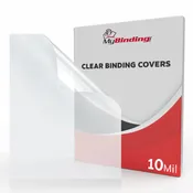 10mil Crystal Clear 5.5" x 8.5" Half Size Covers - 100pk