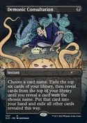 Demonic Consultation (1127) - BORDERLESS - NM