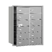 12 Door Front Loading 3612 Salsbury 4B+ Horizontal Mailboxes (11 Tenant Doors and 1 Master Door)