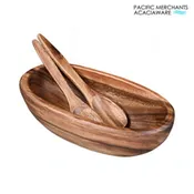Acacia Oval Bowl