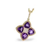 Amethyst Clover Pendant