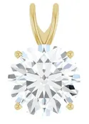 14kt Diamond Solitaire Pendant