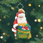 2026 Santa’s Yearly Gift Drop Gem By Radko