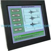 10.4″ front NEMA4 / IP 65 protection LCD panel with VGA input, optional AV, BNC input, DC Power input and Touchscreen