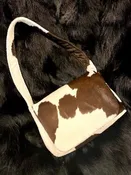 Cowhide Envelope Handbag
