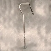 Adjustable Cane with Offset Handle