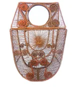 Half Moon Caracoli Iraca Straw Bag