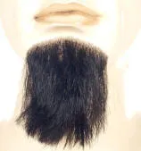 100% Human Hair Goatee 1 Point