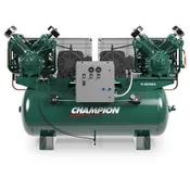 240 Gallon Duplex Advantage Champion Air Compressors Fully Packaged-10 HP-HR10D-26