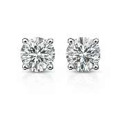 2CTW B Lab Diamond Stud Earrings