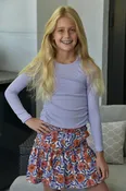 Area Code 407 Blossom Floral Skirt
