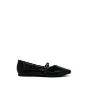 Adele Black Crinkle Patent Maryjane