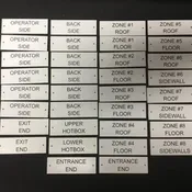 Engraved Plastic Tags. Industrial Tags.