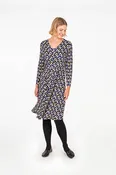 Falla Finland | Kassiopeia Jersey Dress | Beige Print