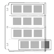 CENTURY-POLY PAGE, HOLDS 4- 120/620 FILM STRIPS