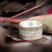 Adel Chefridi Wide Silver Band