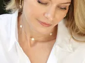 choker simplicity chain gold - signature cross off-white