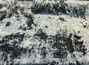 3D Velvet Charcoal Upholstery Fabric by the yard