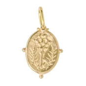 14K Key + Heart Charm