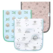 3 Pack Premium Burp Cloths - Star Wars Grogu