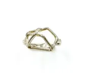 Aimee Petkus Sterling Silver Geo Ring
