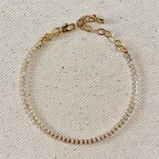 18k Gold Filled Marquise Tennis Bracelet