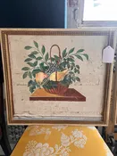 Antique Early American Painting On Board 22.5" x 20.5"T