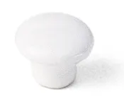 02842 White Knob, Porcelain Collection - Laurey