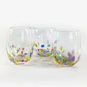 Happy Glasses – Stemless Wine Glass