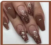 24Pcs Long Coffin False Press On Nails (24)