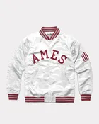 AMES Arch Iowa State Vintage White Letterman Jacket