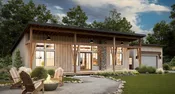1,642 Sq. Ft. Rustic Home with Split-Bedroom Layout and Charm