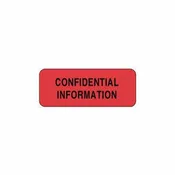 Confidential Information Labels - 2-1/4" x 7/8"