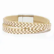 077601, FAUX LEATHER BRACELET