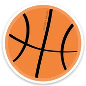 Basketball Vinyl Sticker