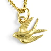 14k Swallow Charm
