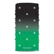 Face Mask - "Michigan Snowflake" Black/Green Neck Gaiter
