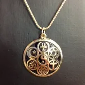 Gold Circle Of Peace Pendant — Mark London Design