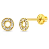 14k Round CZ